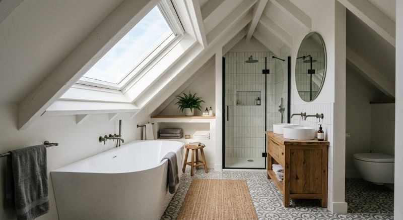 Attic Bathroom Remodeling in Framingham, MA